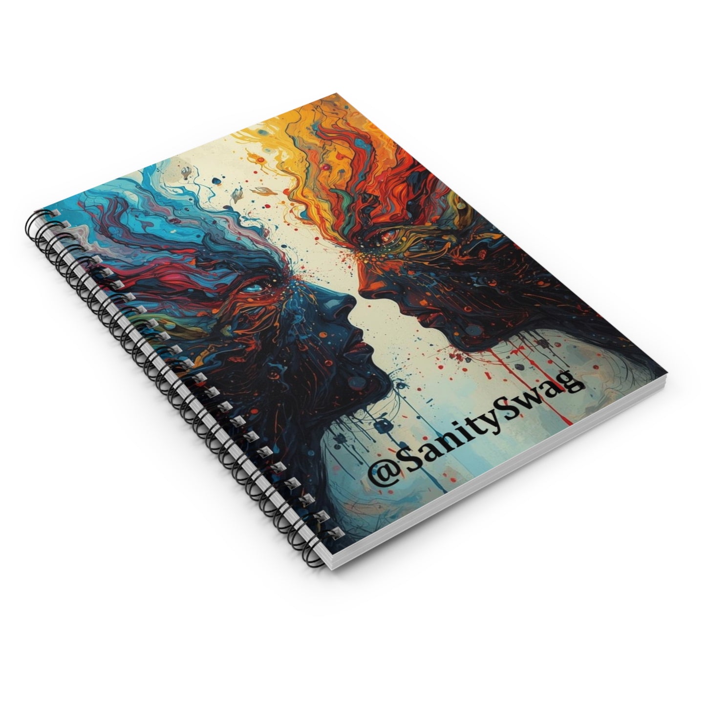 Official Sanity Swag Wellness Spiral Notebook