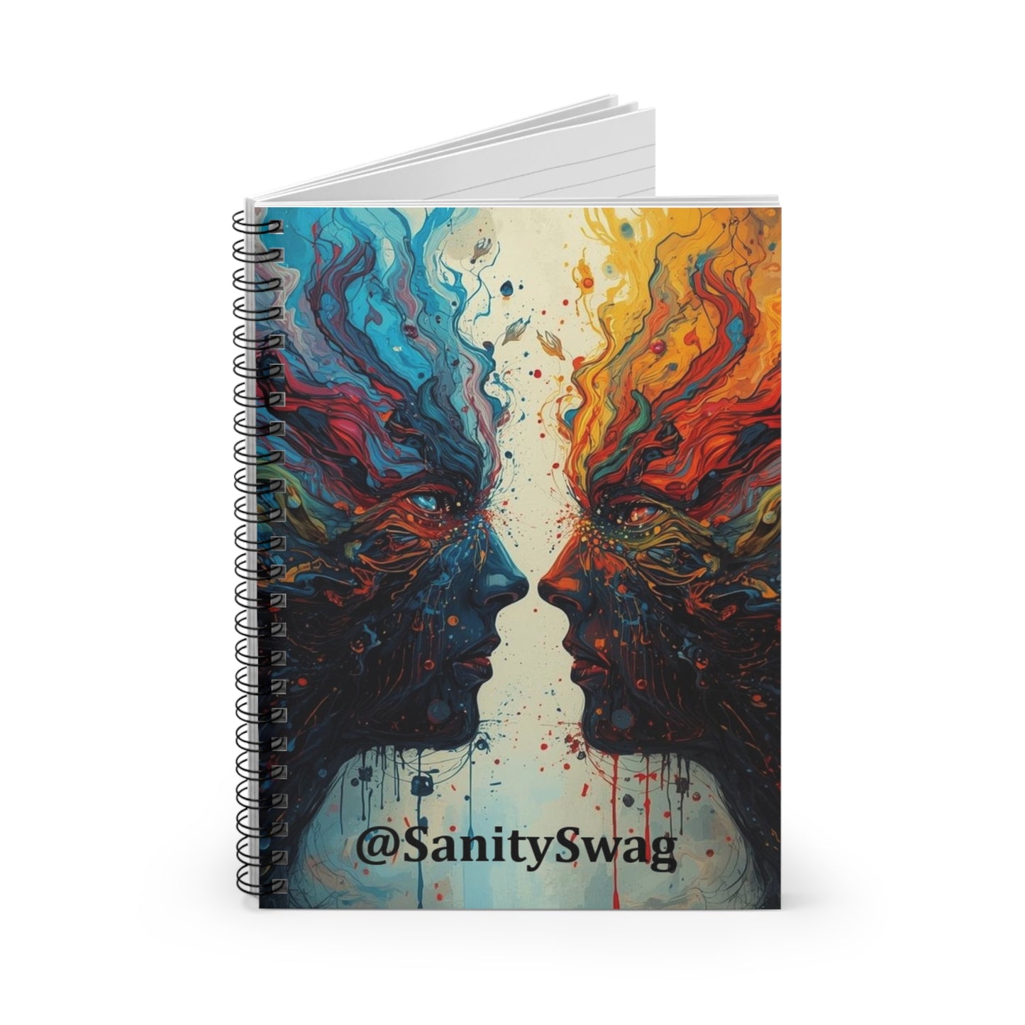 Official Sanity Swag Wellness Spiral Notebook
