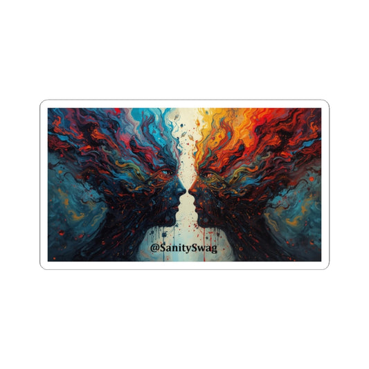 Official Sanity Swag Colorful Art Kiss-Cut Stickers