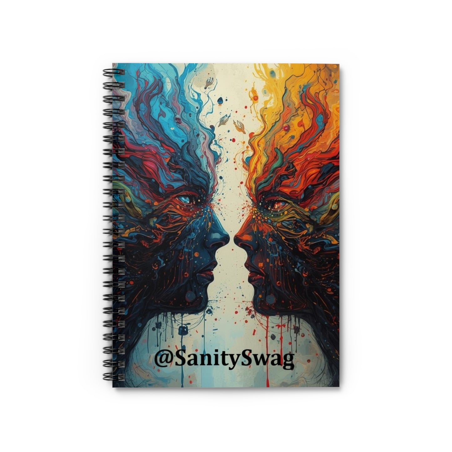 Official Sanity Swag Wellness Spiral Notebook
